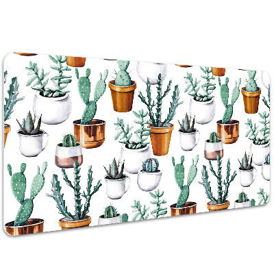 Bureau onderlegger Cacti in potten