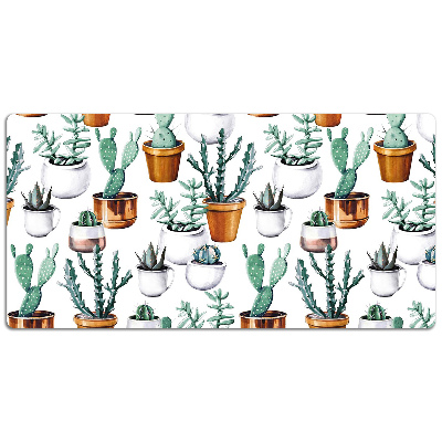 Bureau onderlegger Cacti in potten