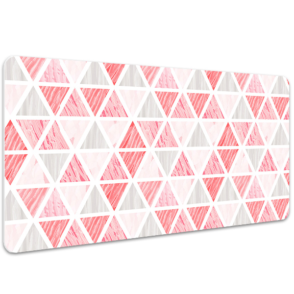 Bureau mat Roze driehoeken