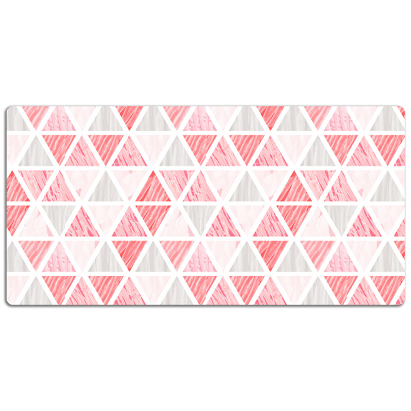 Bureau mat Roze driehoeken