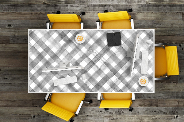 Bureau mat Grijze grille