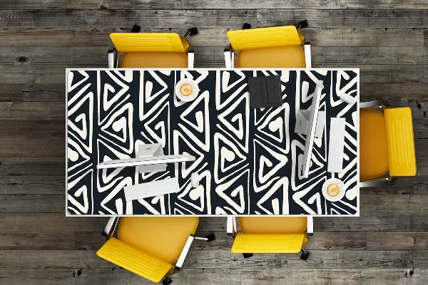 Bureau onderlegger Geometrisch patroon