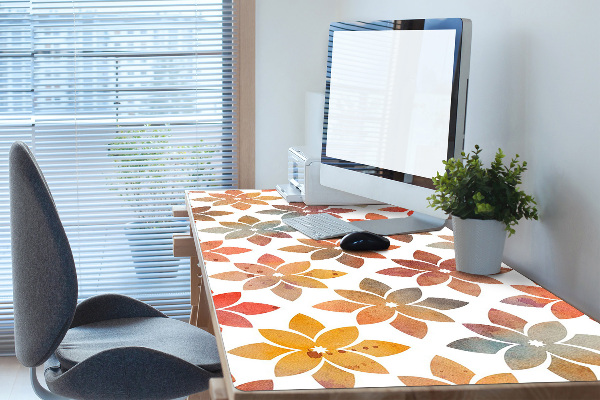 Bureau onderlegger Bloemenpatroon