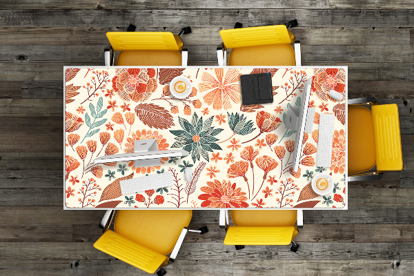 Bureau onderlegger Artistieke bloemen