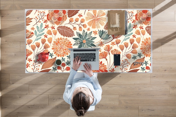 Bureau onderlegger Artistieke bloemen