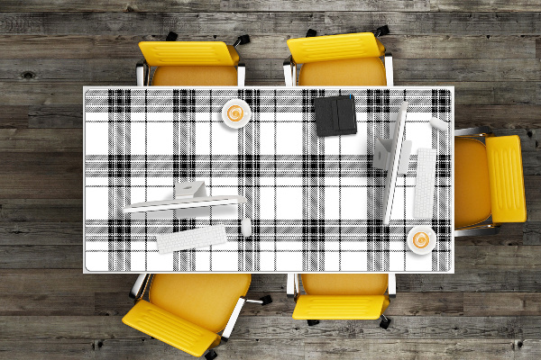 Bureau mat Geruite patroon