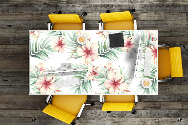 Bureau mat Hawaiiaanse bloemen