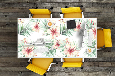 Bureau mat Hawaiiaanse bloemen