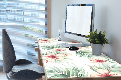 Bureau mat Hawaiiaanse bloemen