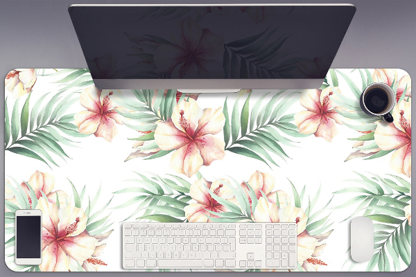 Bureau mat Hawaiiaanse bloemen