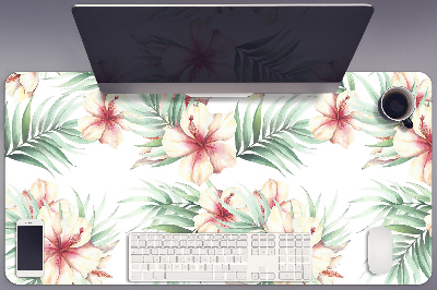 Bureau mat Hawaiiaanse bloemen