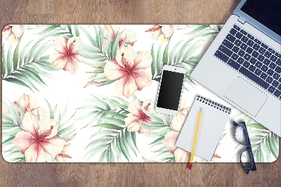 Bureau mat Hawaiiaanse bloemen