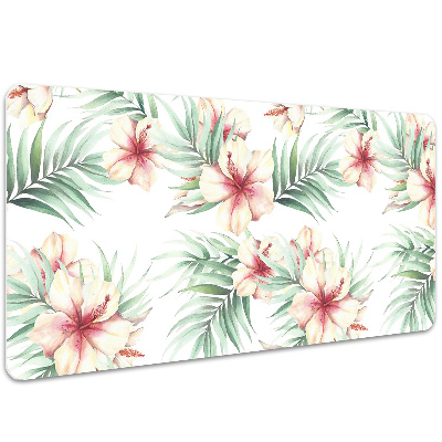 Bureau mat Hawaiiaanse bloemen