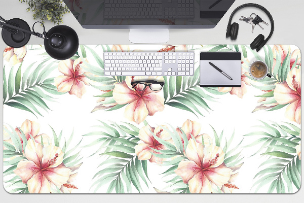 Bureau mat Hawaiiaanse bloemen