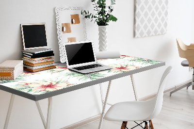 Bureau mat Hawaiiaanse bloemen