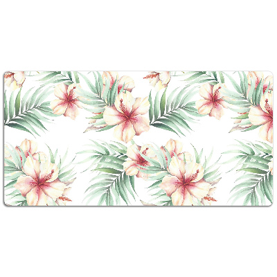 Bureau mat Hawaiiaanse bloemen