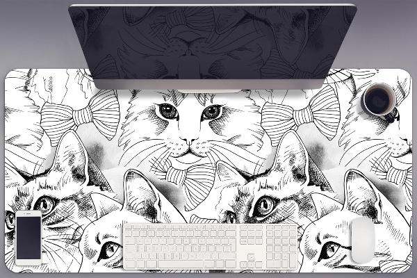 Bureau onderlegger Geschetste katten