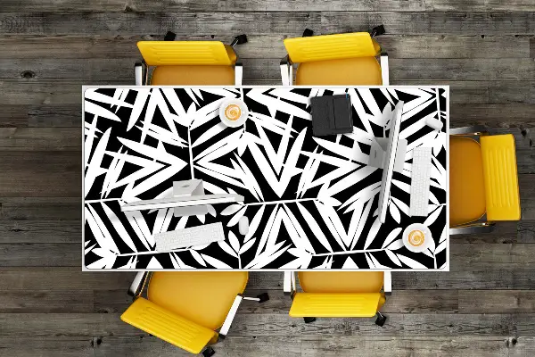 Bureaumat Zwart -wit patroon