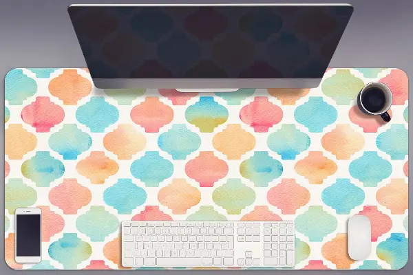 Bureau mat Kleurrijk patroon