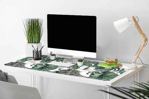 Bureau onderlegger Zebra's in de bladeren