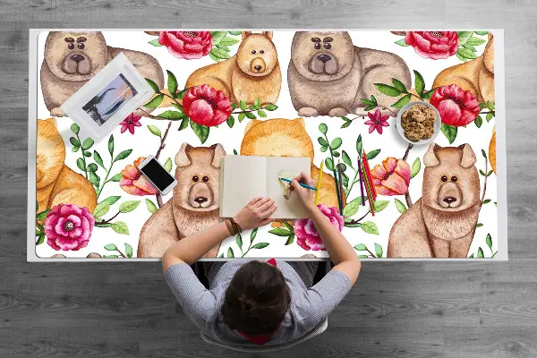 Bureau onderlegger Chow chow dogs