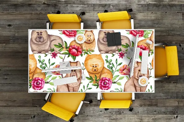 Bureau onderlegger Chow chow dogs