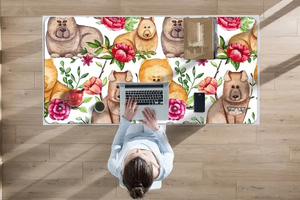Bureau onderlegger Chow chow dogs