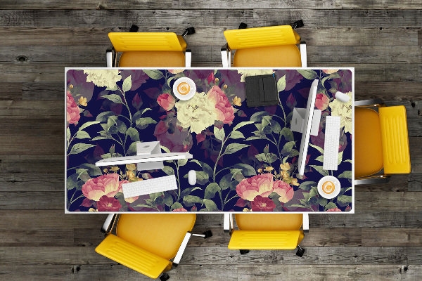 Bureau onderlegger Vintage bloemen