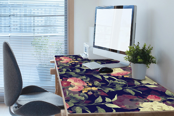 Bureau onderlegger Vintage bloemen