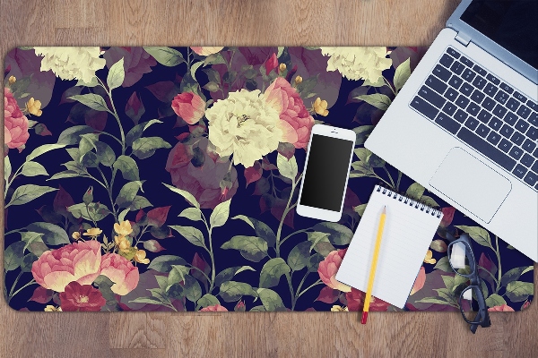 Bureau onderlegger Vintage bloemen