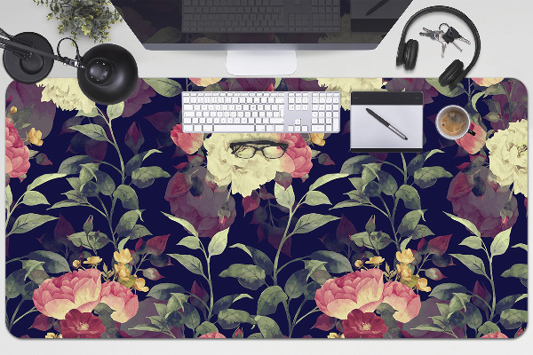 Bureau onderlegger Vintage bloemen