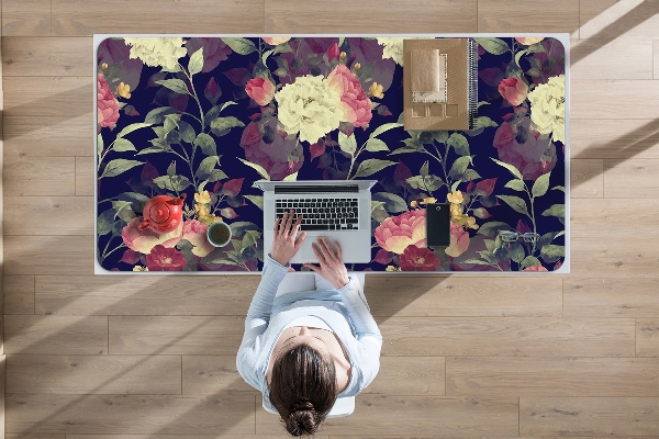 Bureau onderlegger Vintage bloemen