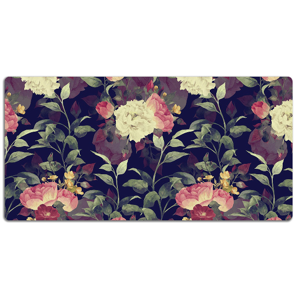 Bureau onderlegger Vintage bloemen