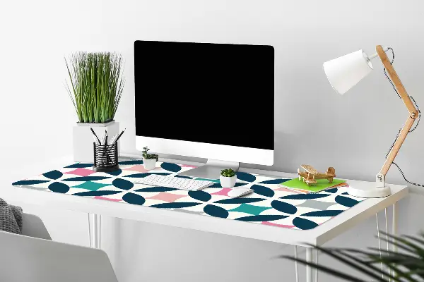 Bureau onderlegger Pastel retro patroon