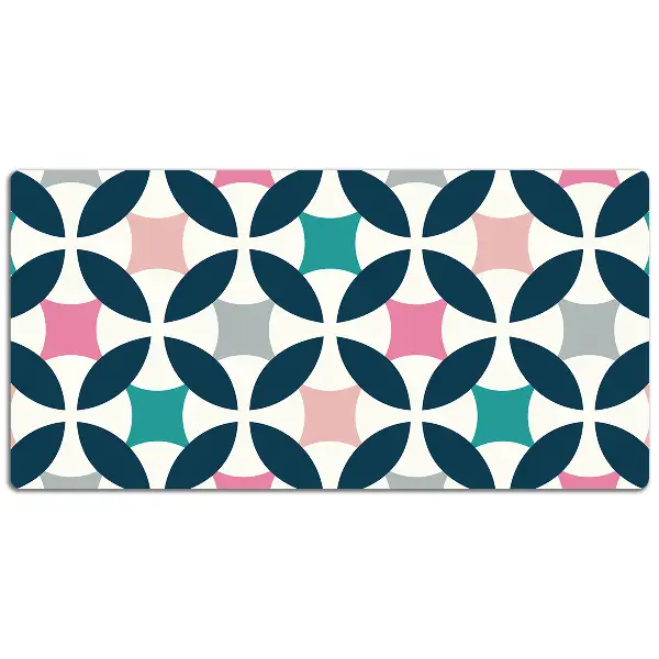 Bureau onderlegger Pastel retro patroon