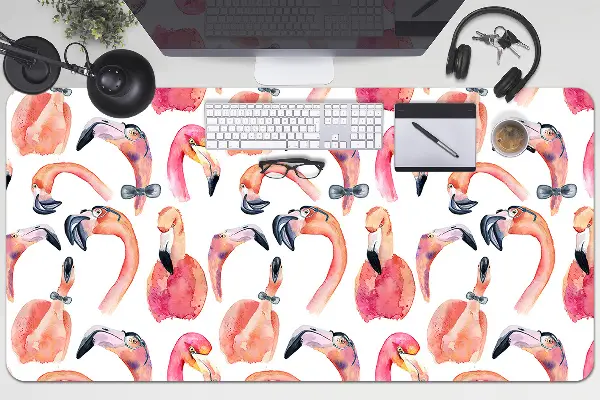 Bureau onderlegger Gekke flamingo's