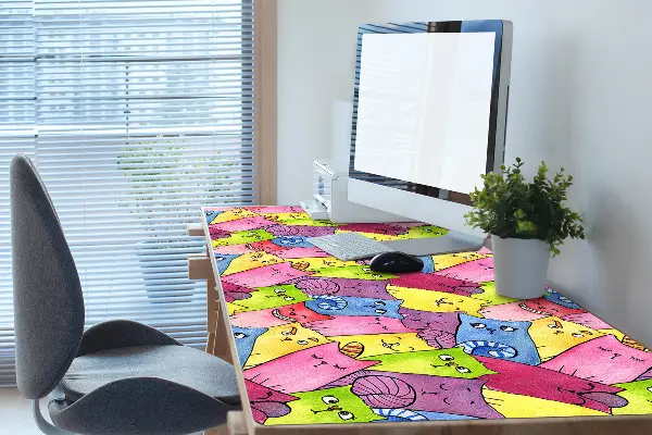 Bureau onderlegger Gelukkige katten