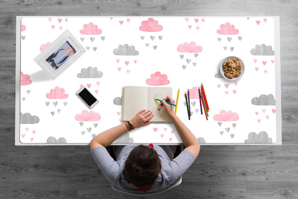 Bureau onderlegger Minimalistische wolken