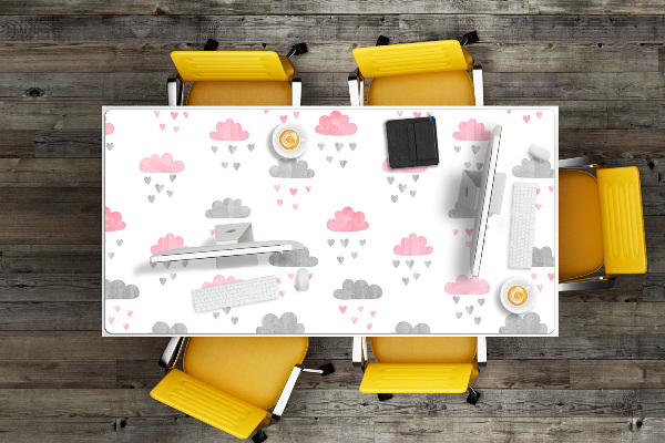 Bureau onderlegger Minimalistische wolken