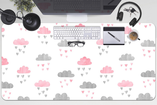 Bureau onderlegger Minimalistische wolken