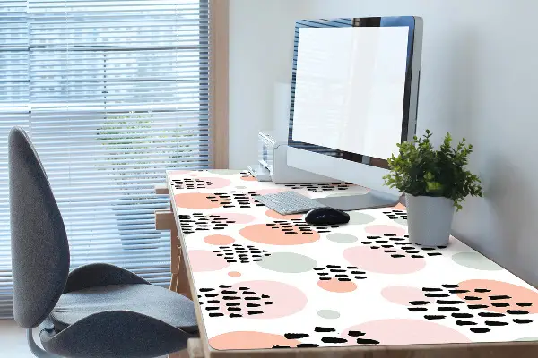 Bureau mat Kleurrijke stippen