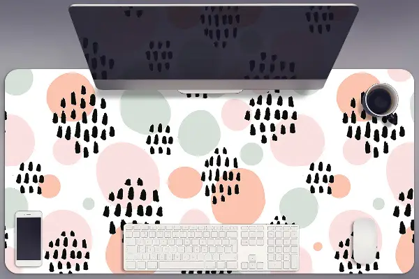 Bureau mat Kleurrijke stippen