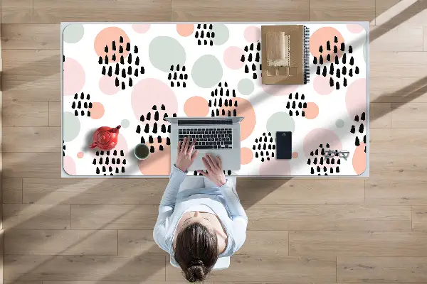 Bureau mat Kleurrijke stippen