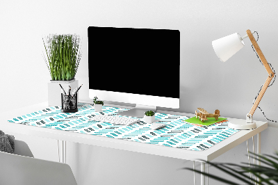 Bureau mat Aquarel met visgraat