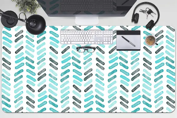 Bureau mat Aquarel met visgraat