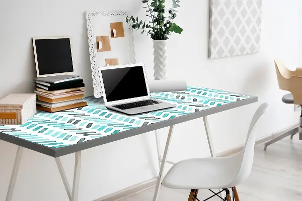 Bureau mat Aquarel met visgraat