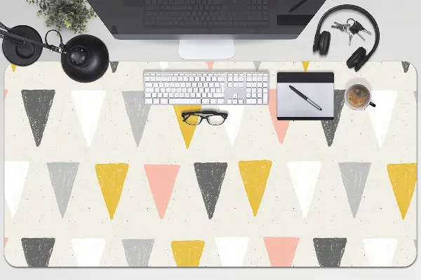 Bureau mat Driehoekig patroon