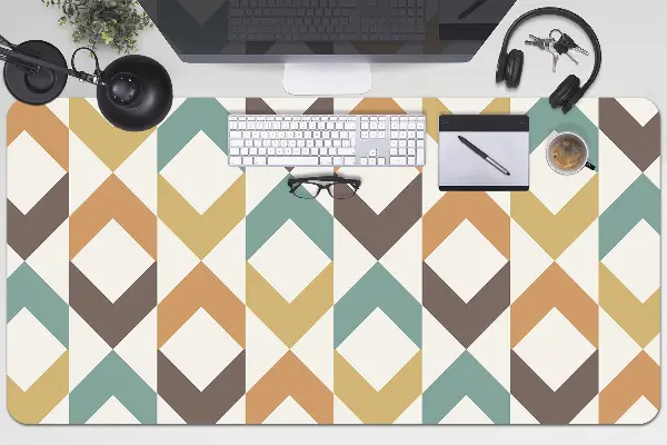 Bureau onderlegger Retro -vormen