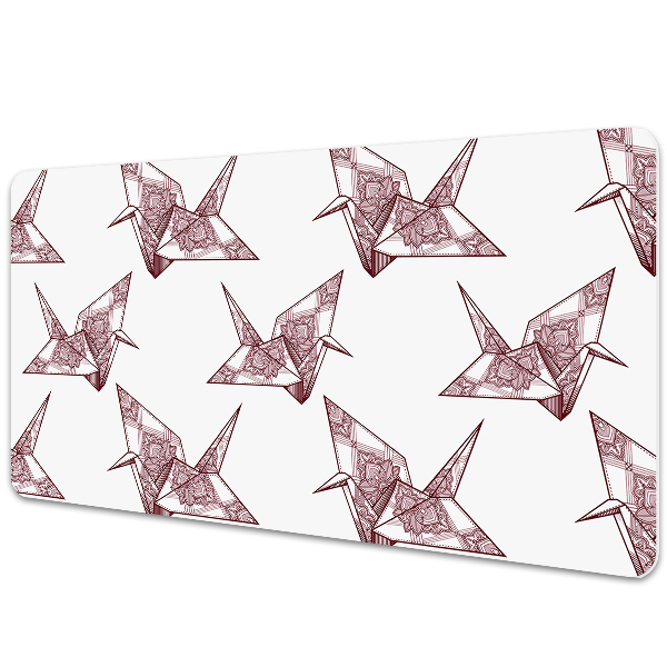 Bureau onderlegger Origami vogels