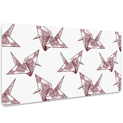 Bureau onderlegger Origami vogels